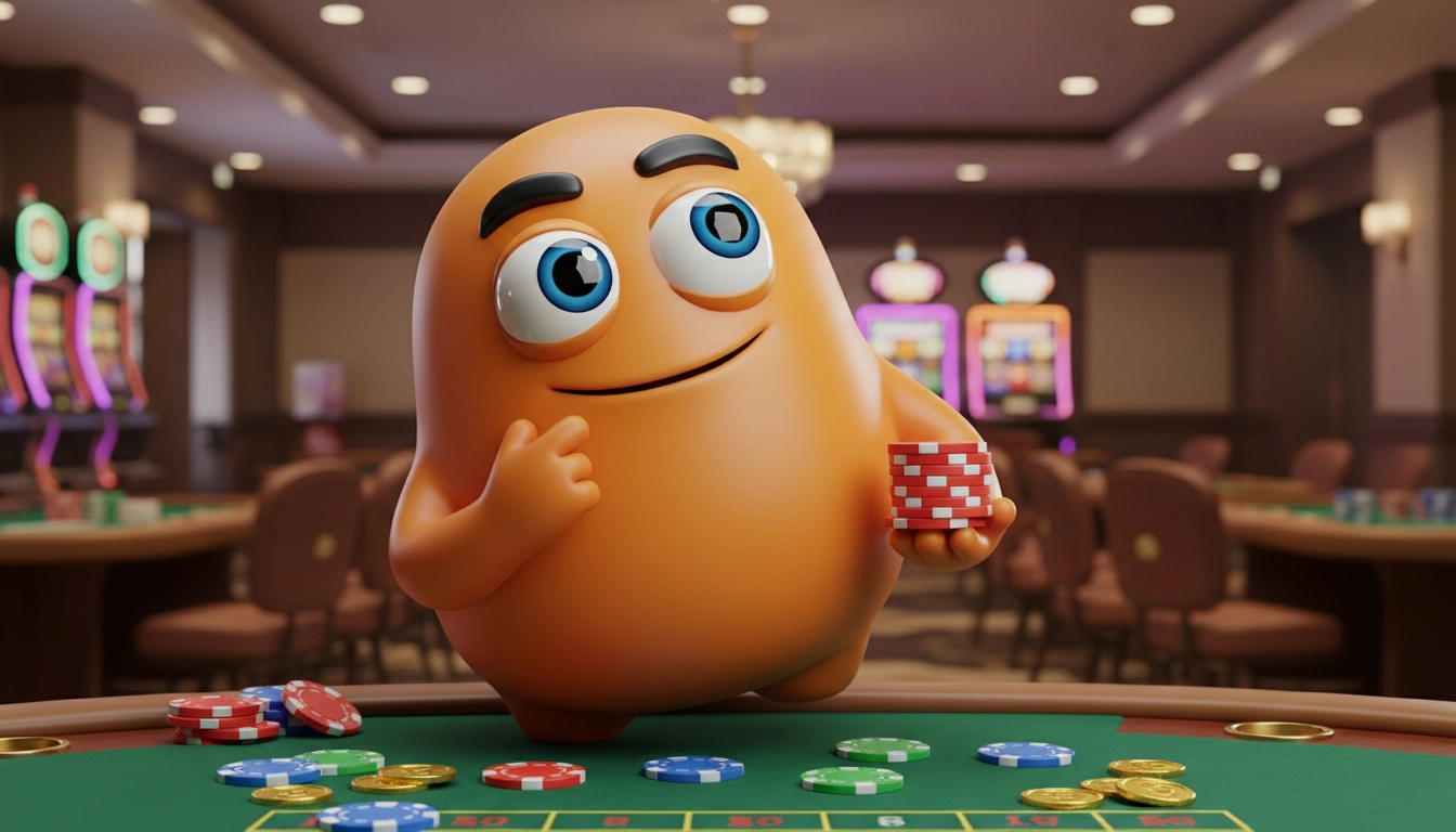 Casino mascot thinking about PayID online pokies banking options